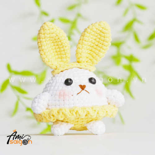 Free Amigurumi Rabbit With Dress Crochet Pattern Ami Saigon