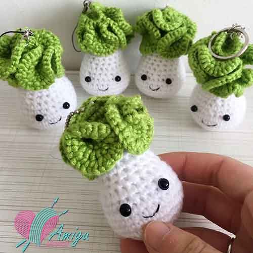 Cabbage keychain crochet – Chinese Pattern