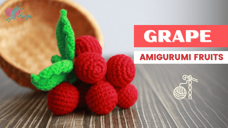 FREE Pattern - Crochet a GRAPE amigurumi for beginner