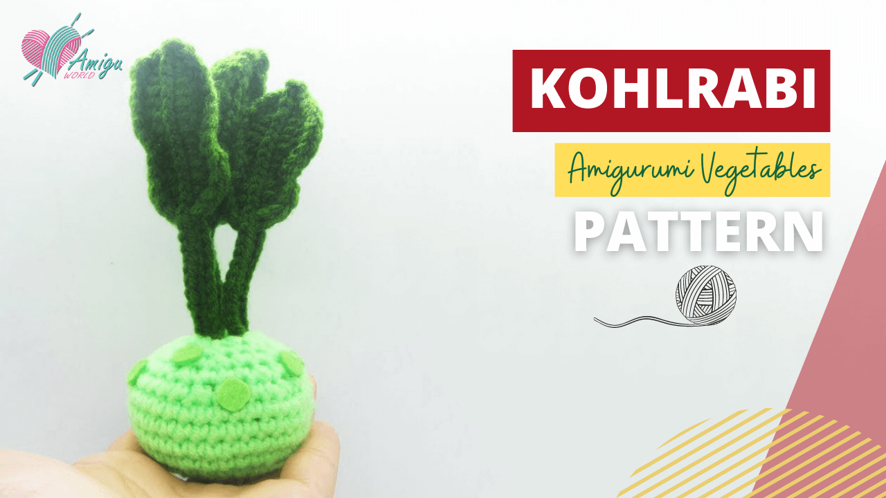 Free Pattern - How to crochet KOHLRABI amigurumi