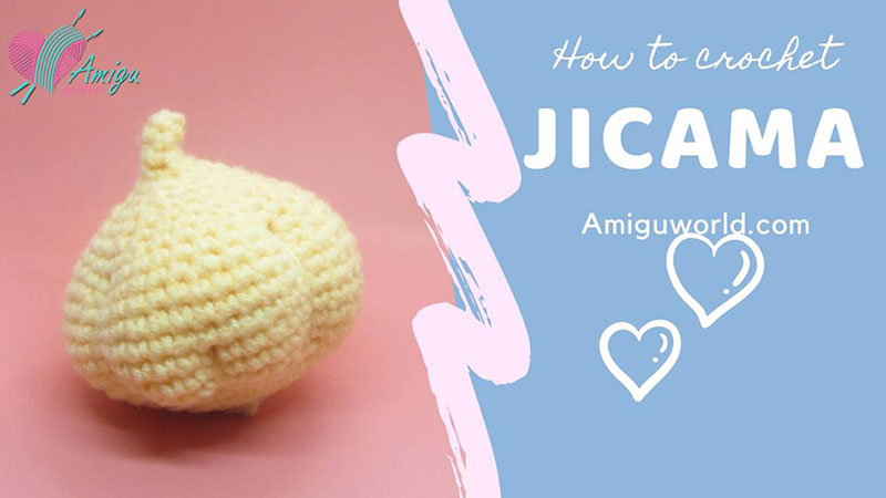 How to crochet jicama amigurumi