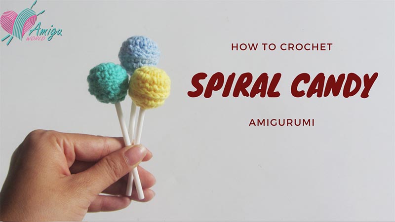 How to crochet spiral amigurumi