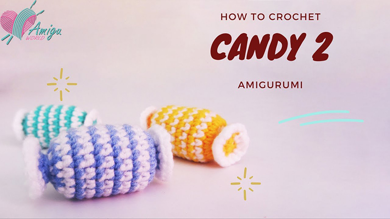 How to crochet candy amigurumi pattern