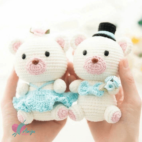 Couple of pigs in love amigurumi – Chinese Pattern