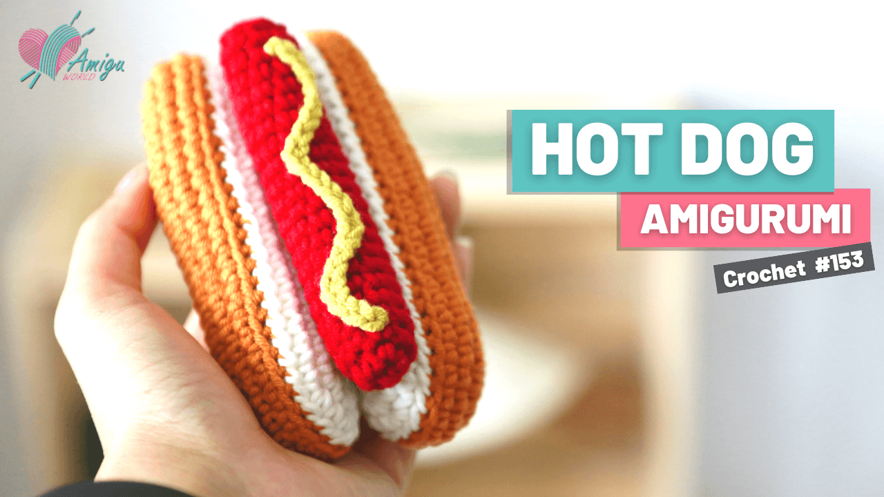 FREE pattern - Crochet hot dog amigurumi free pattern