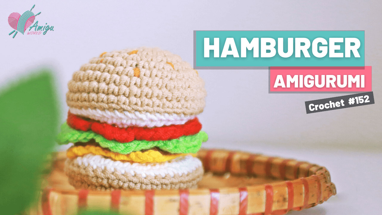 FREE pattern - Crochet a Hamburger amigurmi