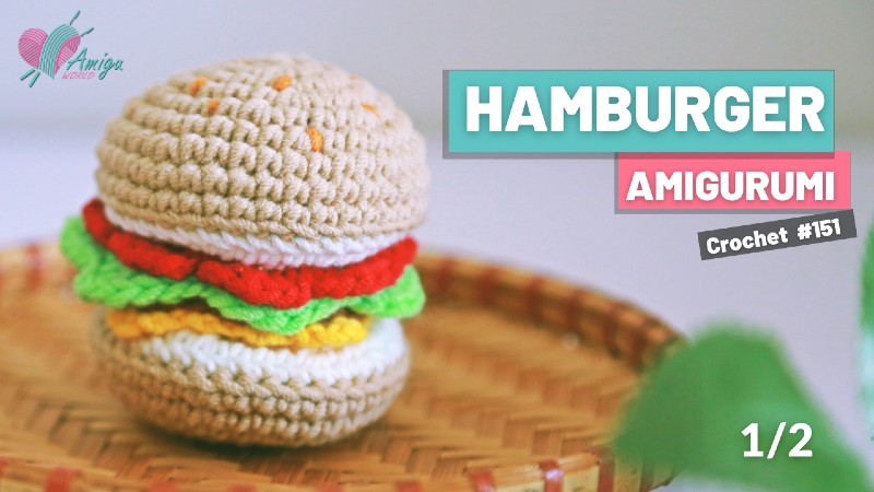 Hamburger amigurumi pattern
