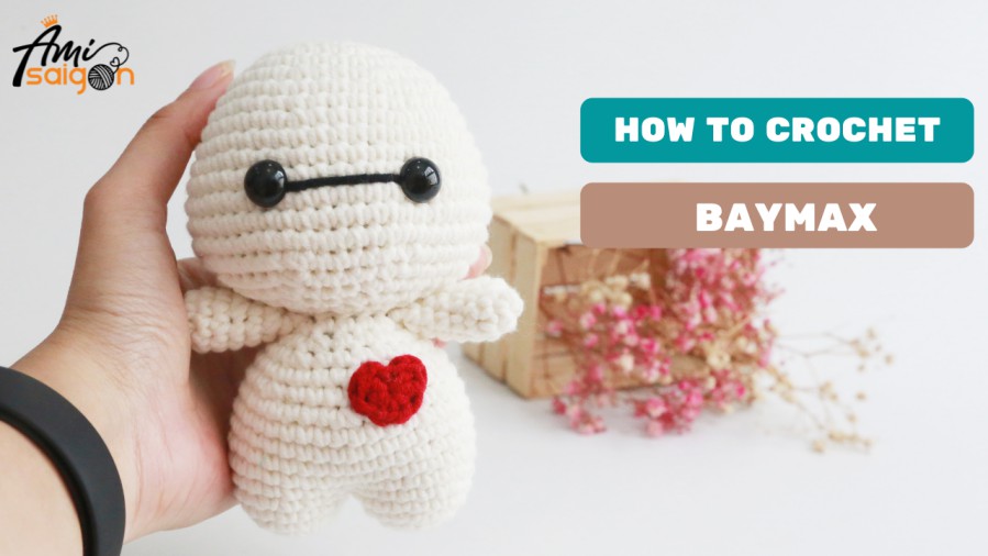 Crochet Baymax character amigurumi pattern