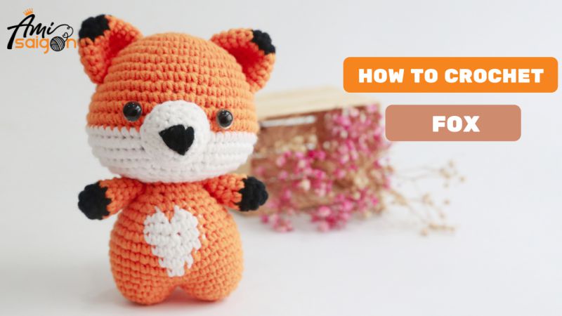 A cute fox free amigurumi pattern