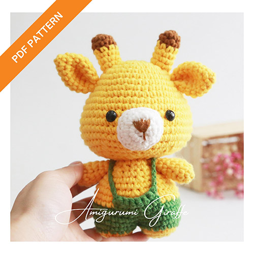 ami016-Giraffe-Boy crochet pattern amigurumi – English pattern