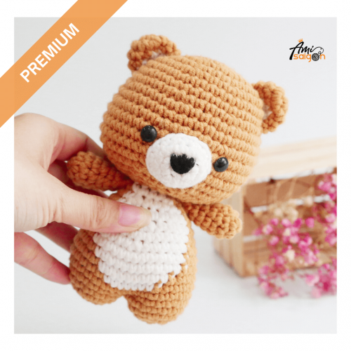Teddy bear crochet pattern amigurumi – English pattern