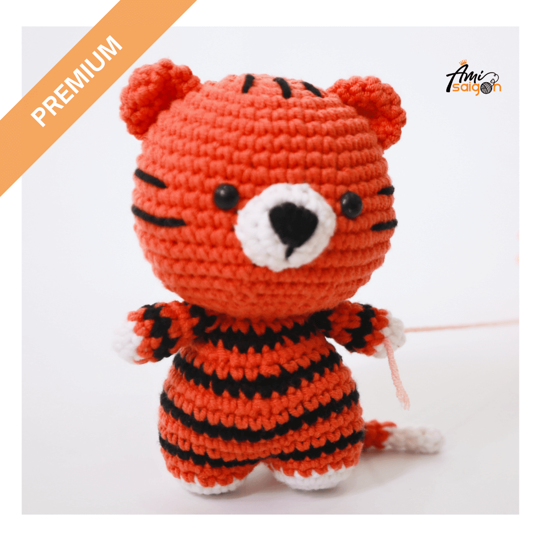 Tigger crochet pattern amigurumi - English pattern - Ami Saigon