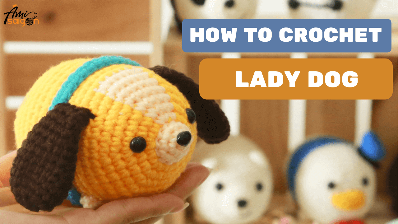 Crochet Lady Dog Tsum Tsum - Free video tutorial