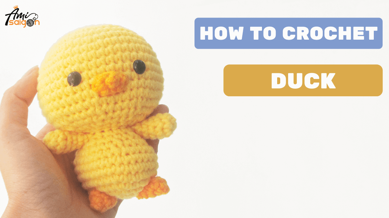Crochet Baby Duck amigurumi - Free Video Tutorial