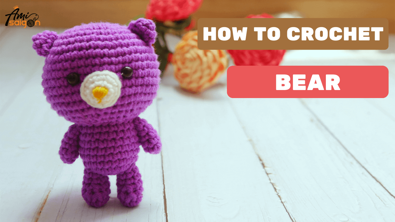Crochet Bear amigurumi tutorial - step-by-step video guide