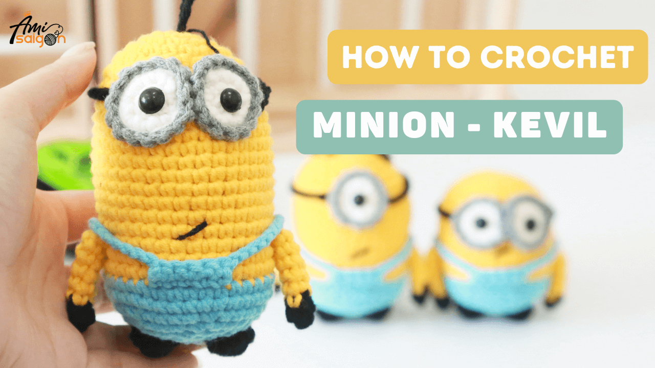Crochet Minion Kevin amigurumi - A mischievous delight!