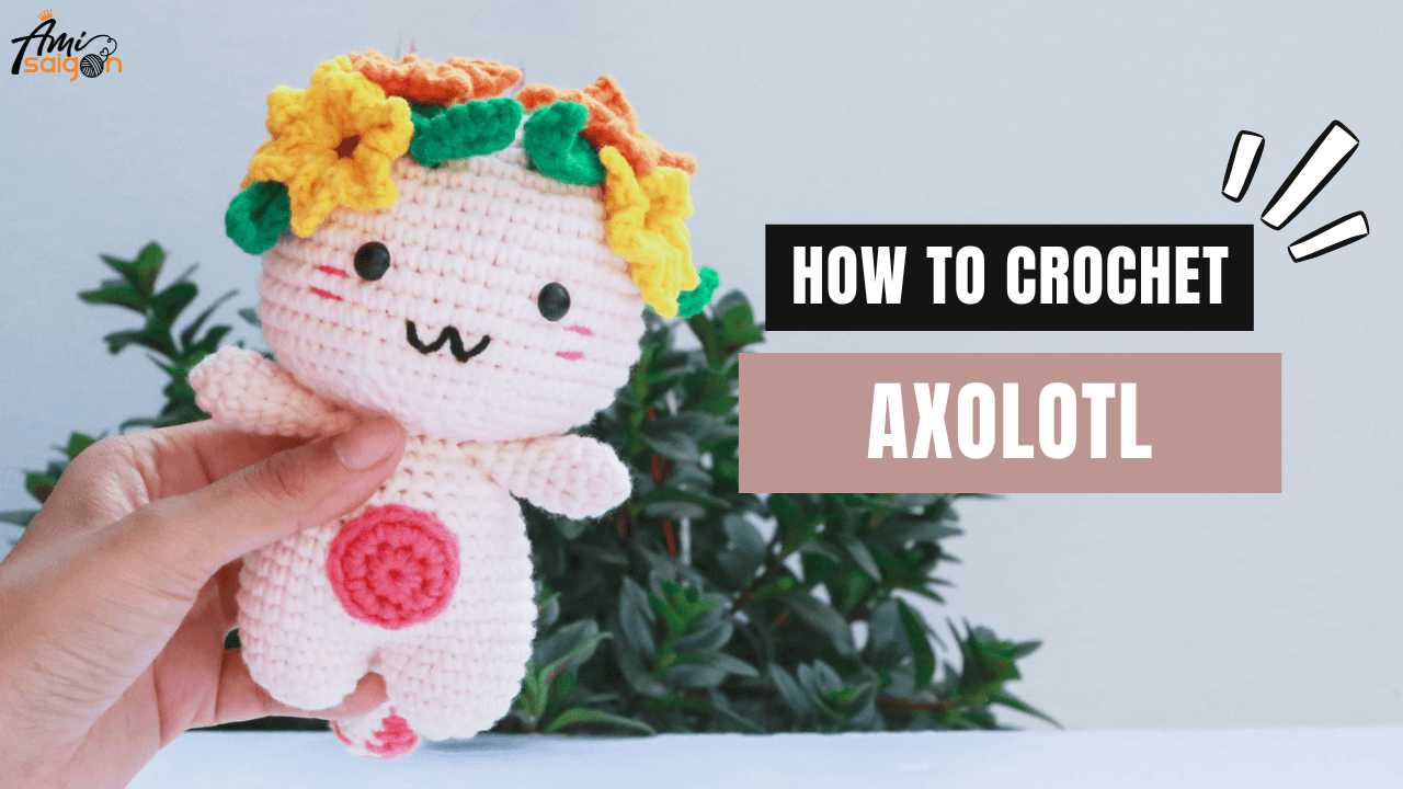 Craft your own Aquatic friend - The Axolotl amigurumi!