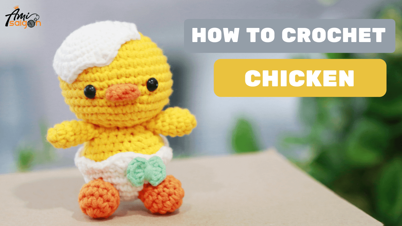 Crochet Chicken Amigurumi - Free Video Tutorial and Pattern