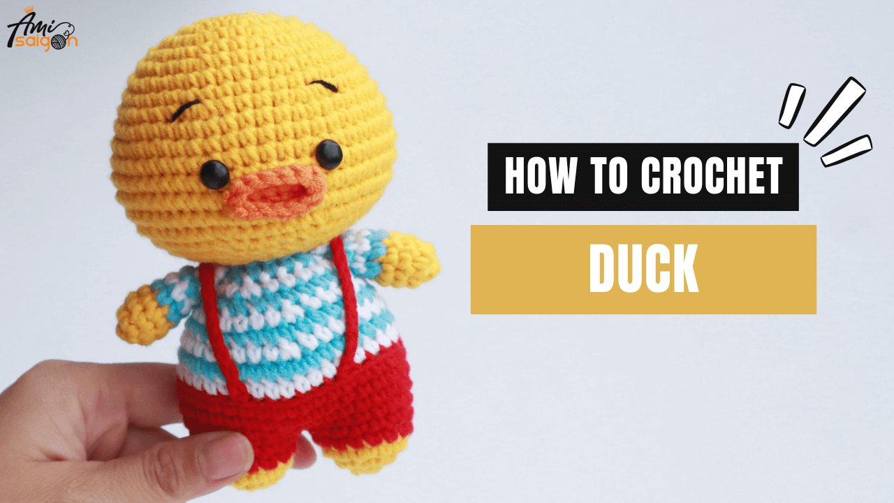 Crochet your own Duck with Overalls amigurumi - Free Tutorial