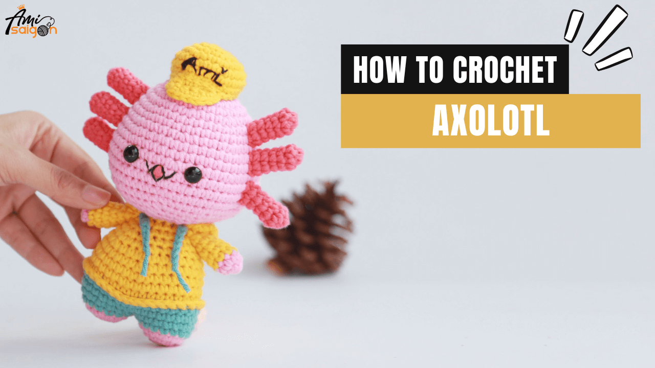 Craft Your Very Own Axolotl Amigurumi - Free Video Tutorial