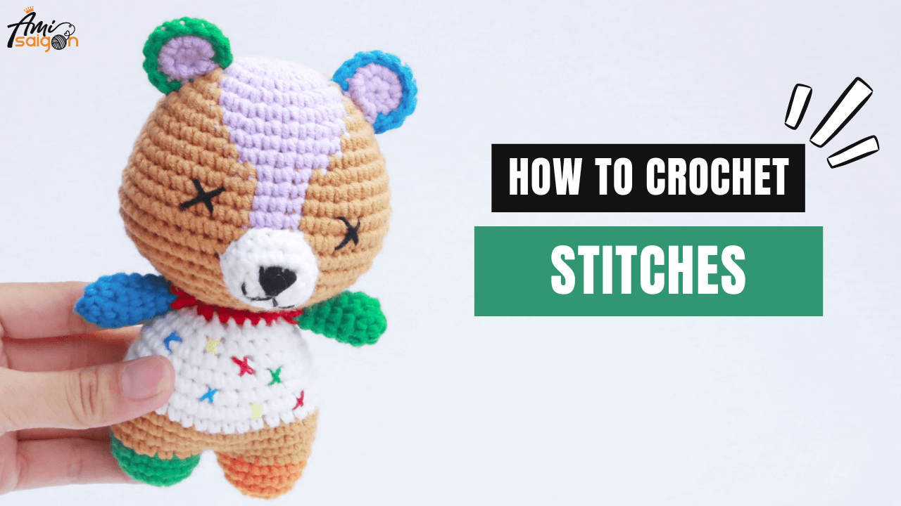Stitches Bear amigurumi - Free crochet tutorial