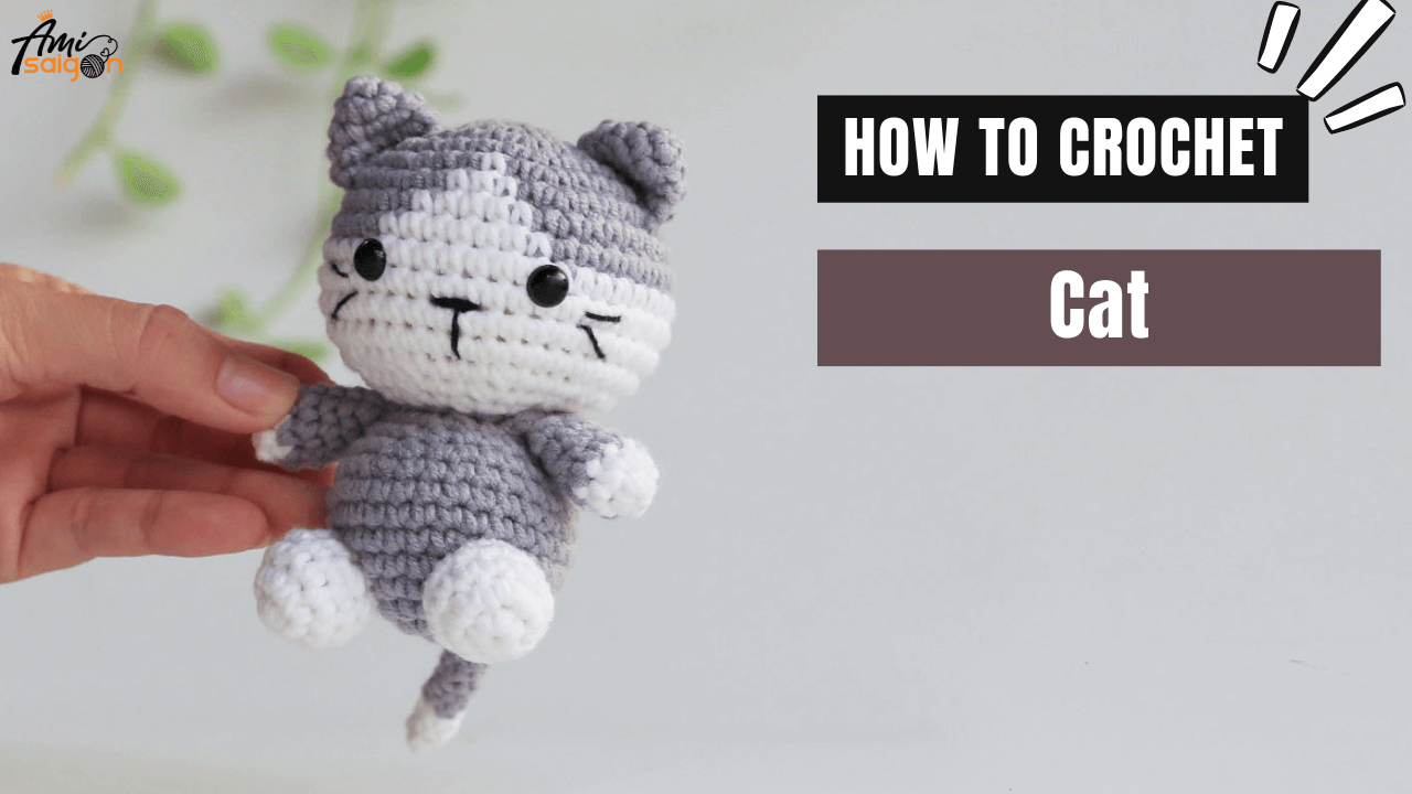 A Cuteness Overload Cat Amigurumi - Free Crochet Tutorial