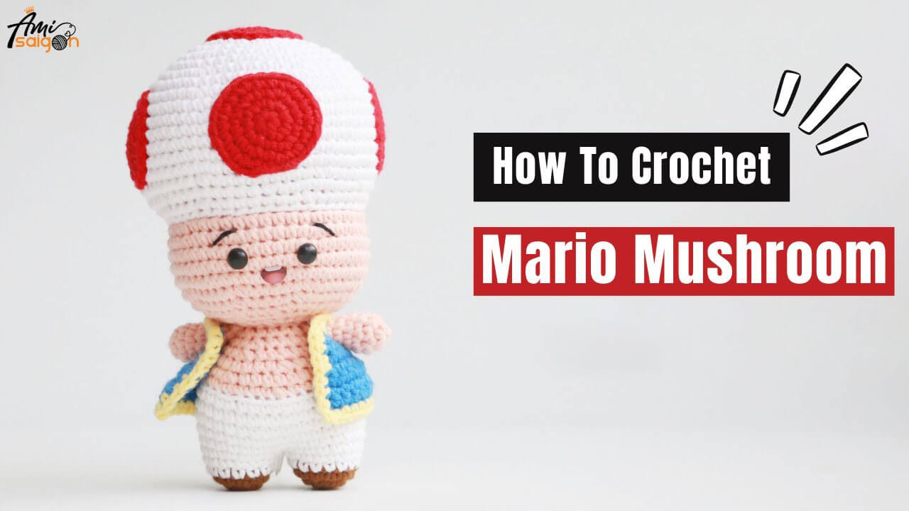 Toad Mushroom Amigurumi - Crochet Free Tutorial