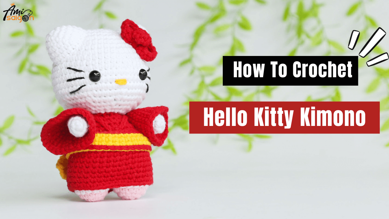 Hello Kitty in Kimono Outfit - Free Amigurumi Crochet Tutorial