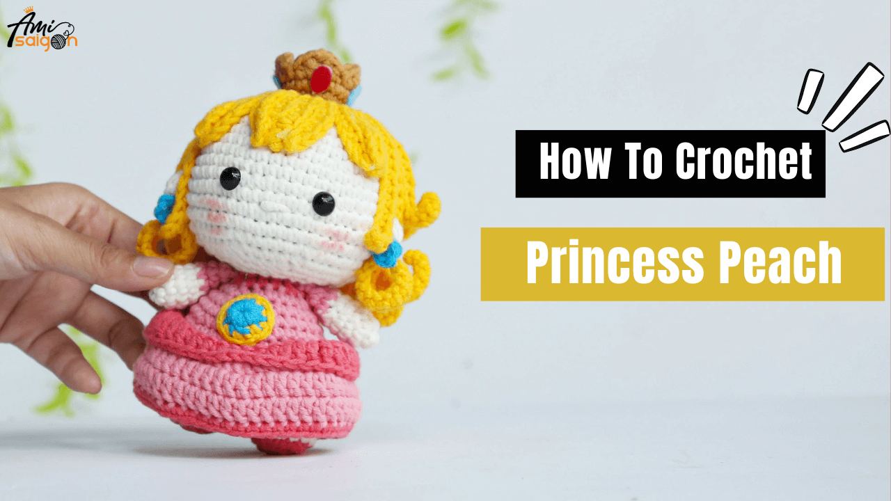 Crochet Princess Peach Doll Amigurumi Free Tutorial