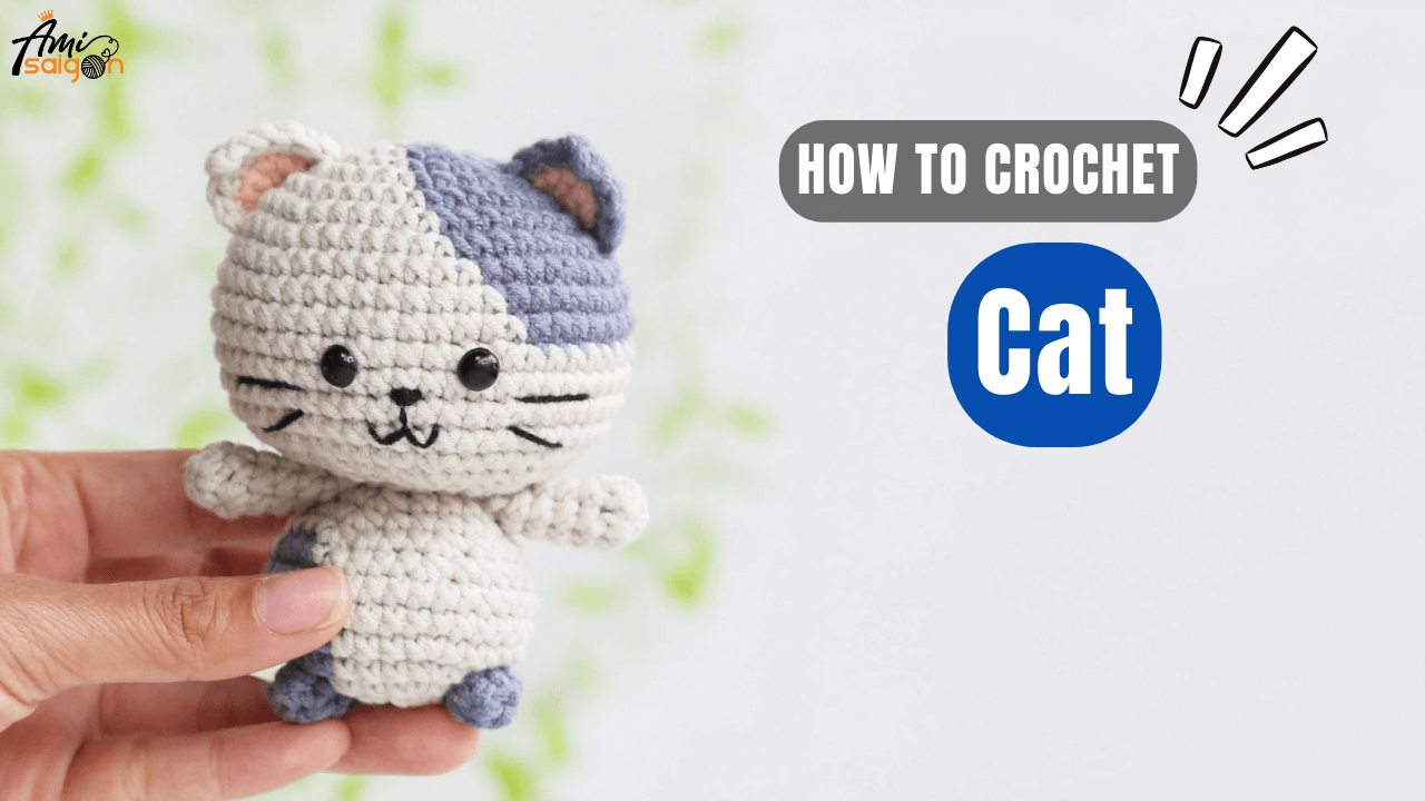 Sweet cat amigurumi Free crochet tutorial