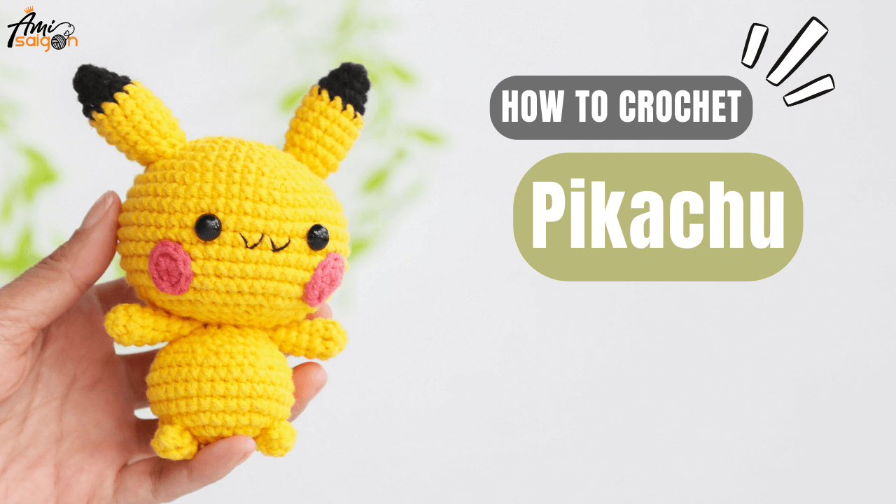 Crochet Pikachu Pokémon amigurumi Free tutorial