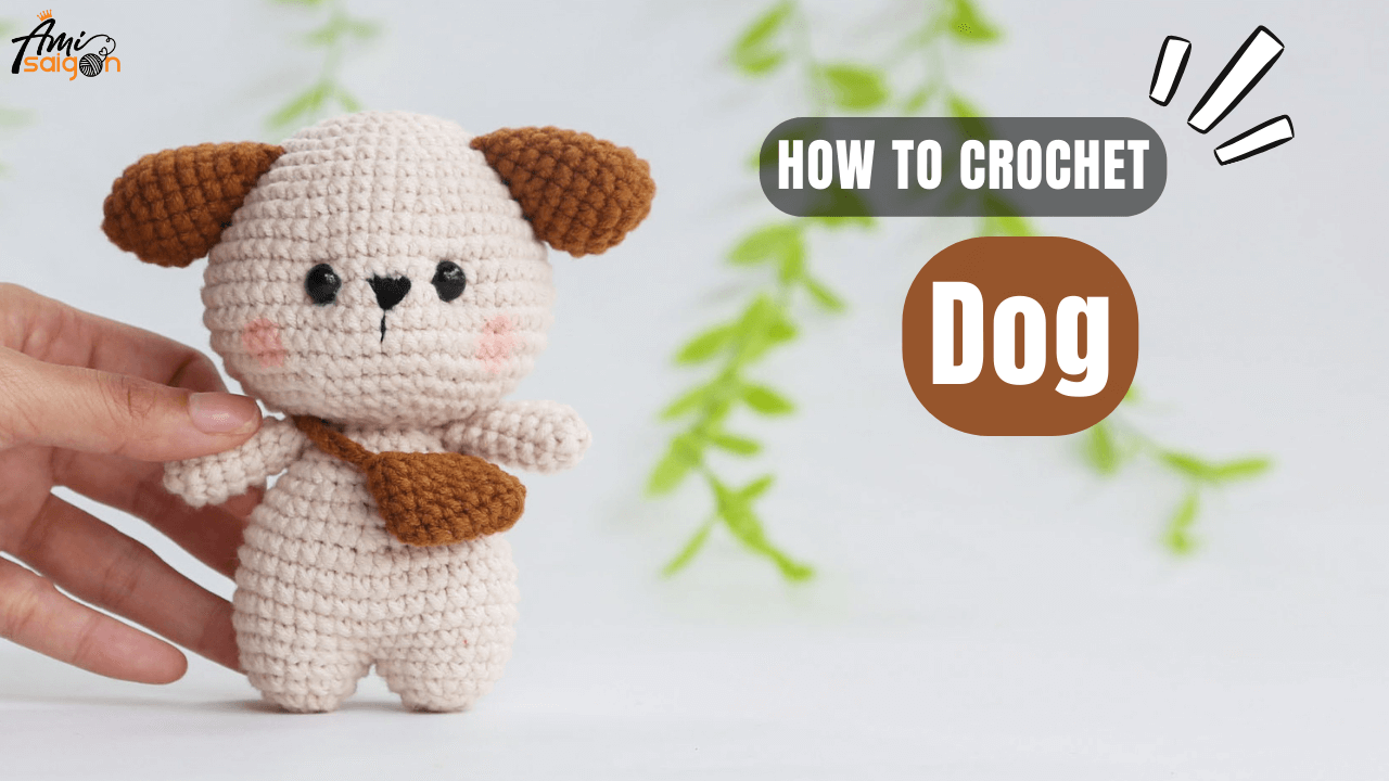 How to crochet amigurumi dog with bag