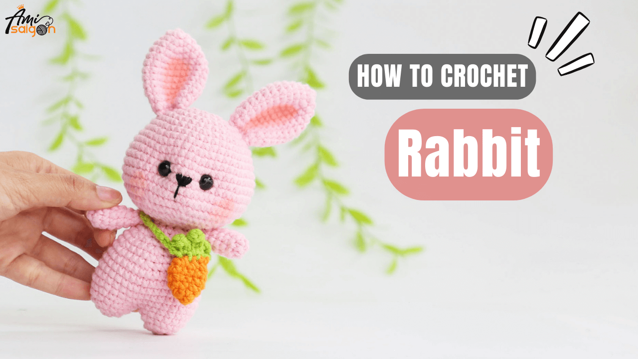 Free rabbit with carrot bag amigurumi crochet tutorial