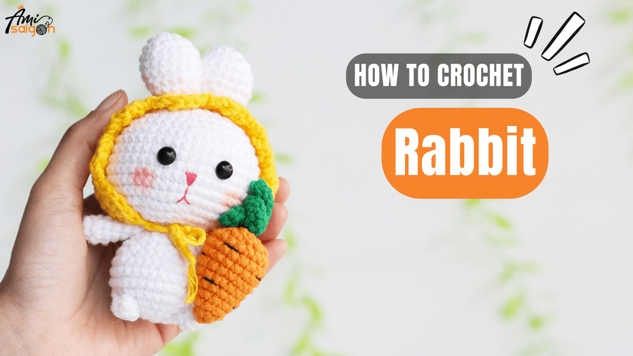 Free amigurumi Rabbit hugs carrot crochet tutorial