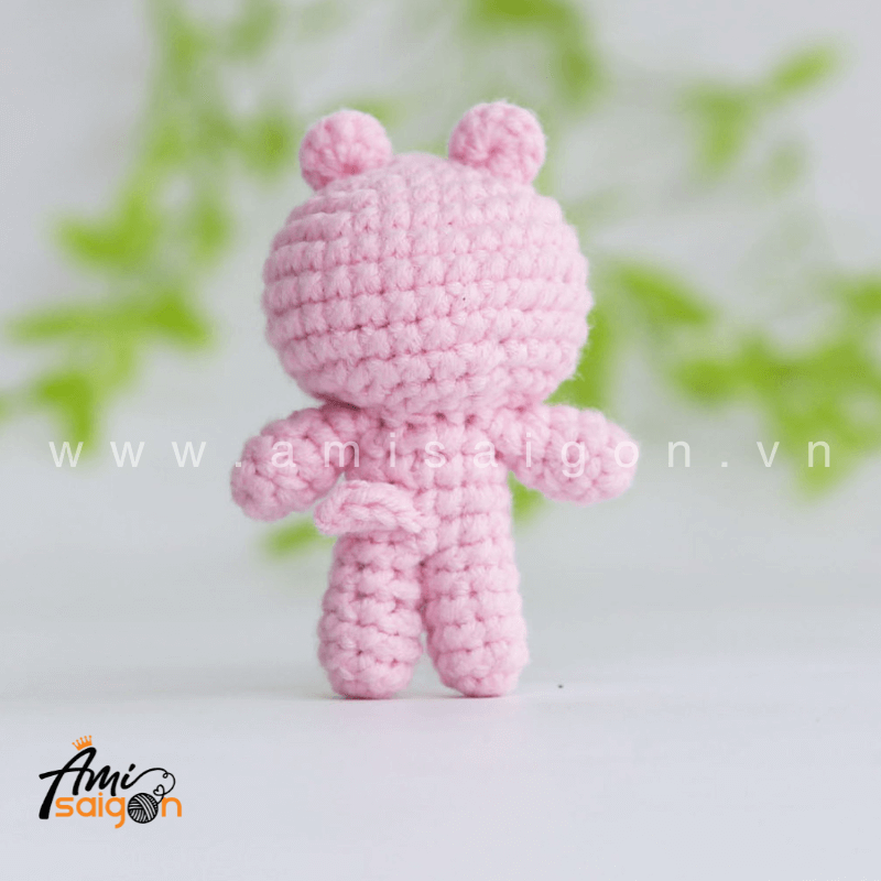 Pink Panther Amigurumi Free Crochet pattern by AmiSaigon