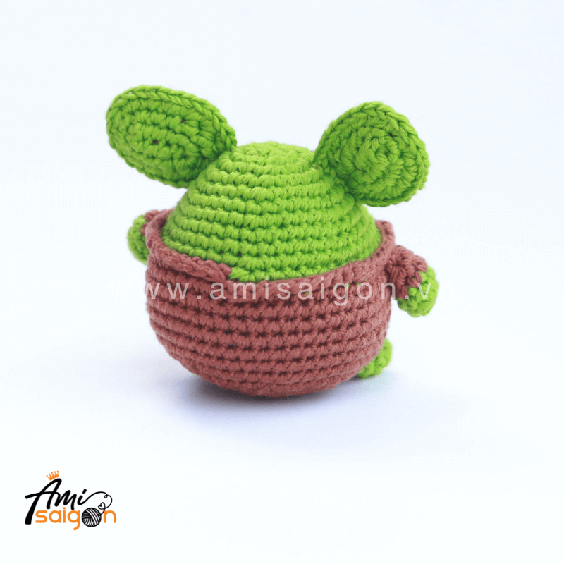 Thú bông nhân vật Baby Yoda bằng len amigurumi - Chart móc miễn phí (Ảnh: @amisaigonvn)