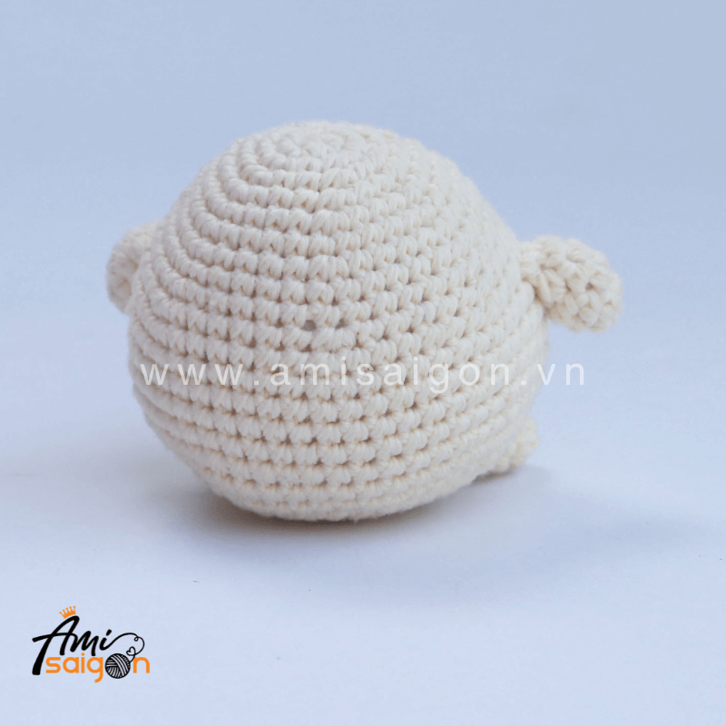 Thú bông nhân vật Baymax bằng len amigurumi - Chart móc miễn phí (Ảnh: @amisaigonvn)