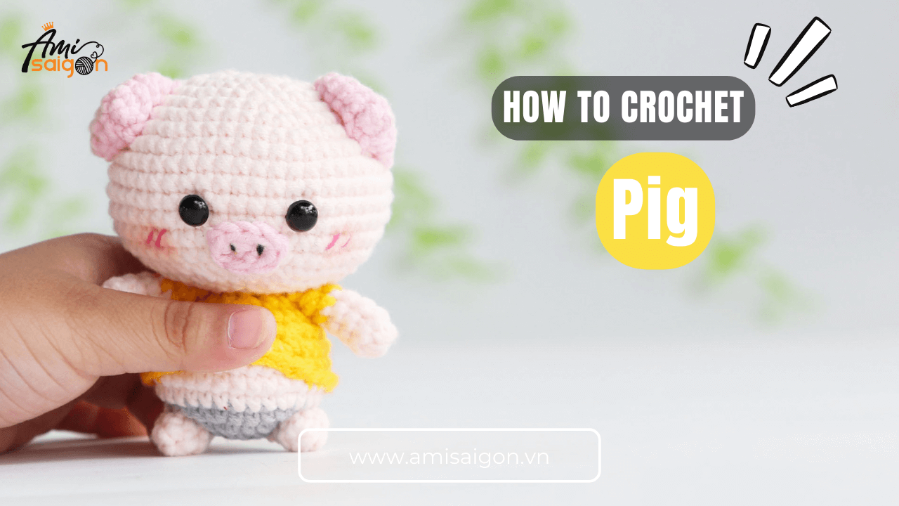 How to crochet amigurumi cute Pig pattern