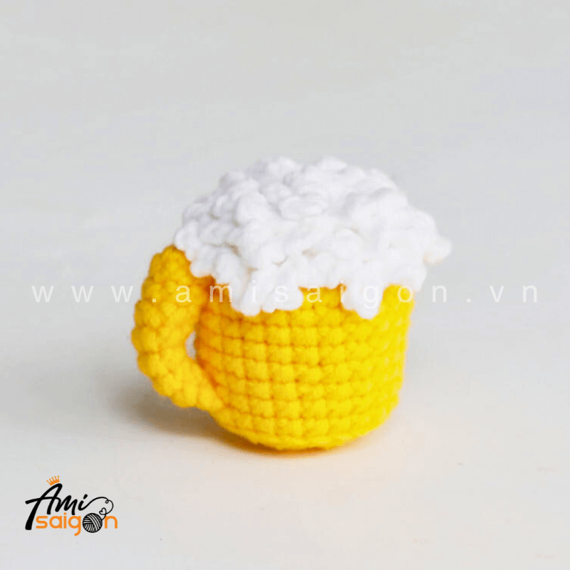 Beer mug Amigurumi Free Crochet pattern by AmiSaigon