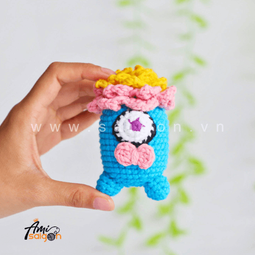 Amigurumi Blue Monster free crochet pattern