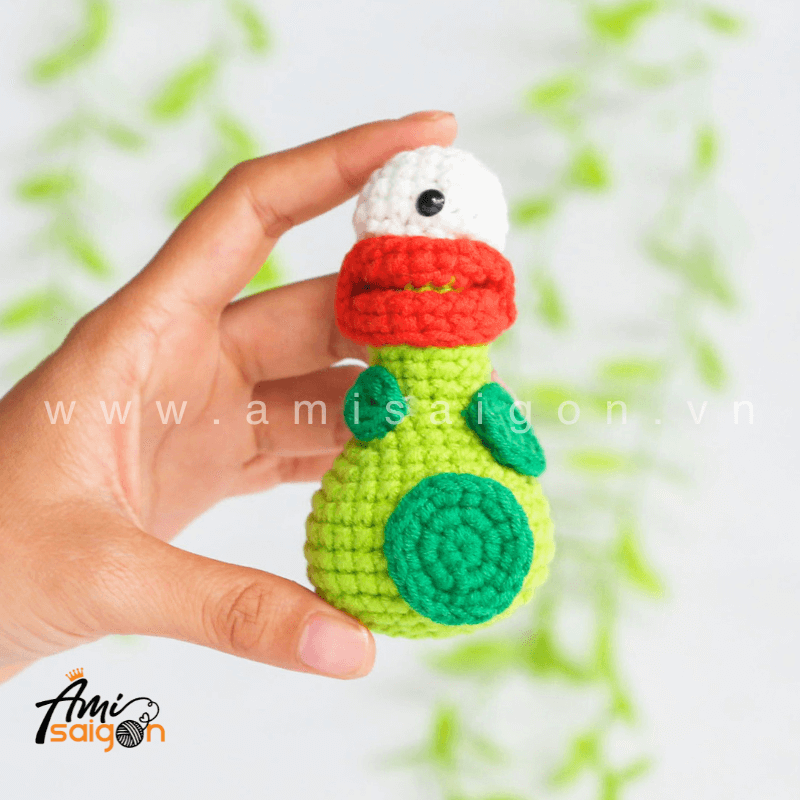 Green Monster Amigurumi Free Crochet pattern by AmiSaigon