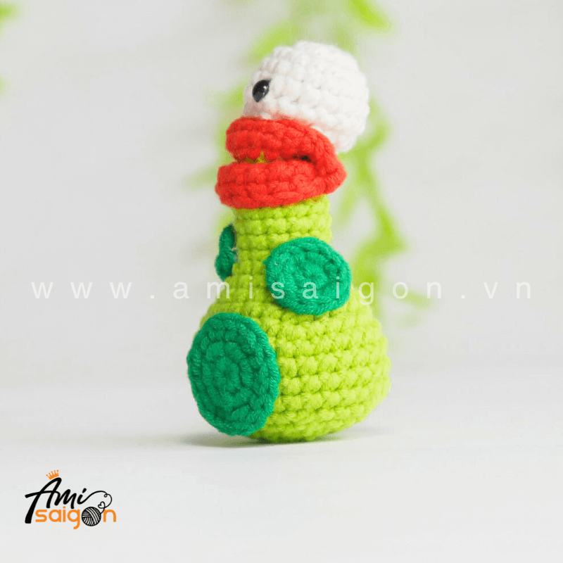 Green Monster Amigurumi Free Crochet pattern by AmiSaigon