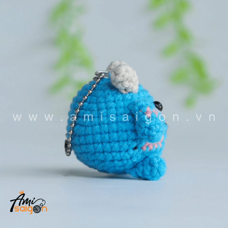 Móc khóa quái vật Sullivan Disney amigurumi - Chart móc miễn phí (Ảnh: @amisaigonvn)