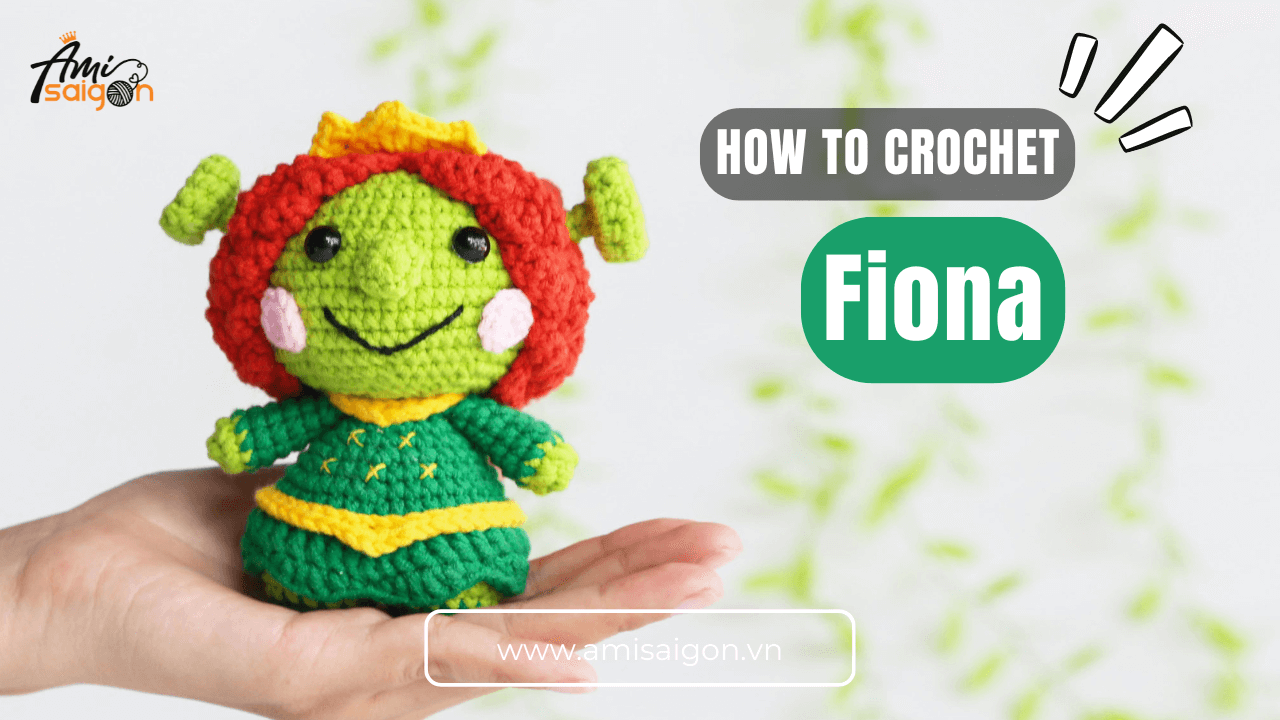 Amigurumi Fiona doll Disney characters free crochet pattern