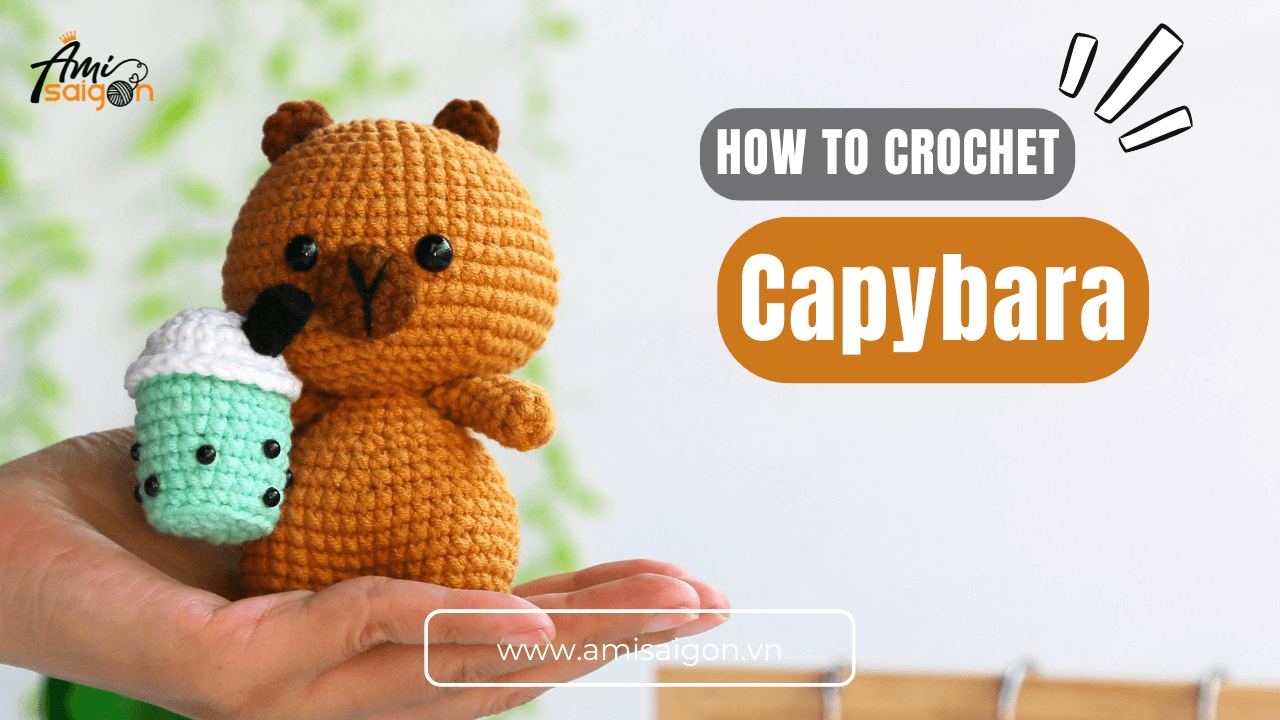 Amigurumi Capybara character free crochet tutorial